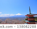 Yamanashi Prefecture, Arakurayama Sengen Shrine, Chureito Pagoda, Mt. Fuji and cherry blossoms, Spring 2025 138082288