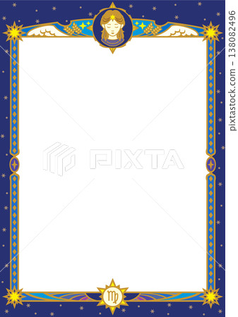 Virgo illustration frame (color 1) Virgo illustration frame (color 1) 138082496