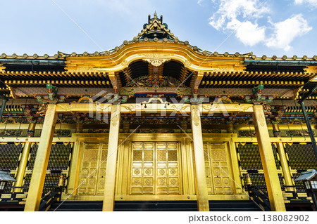 Building view of the Tosho-gu in Ueno Park, Taito, Tokyo, Japan. This shrine enshrines Tokugawa Ieyasu, the first shogun of the Edo shogunate. Building view of the Tosho-gu in Ueno Park, Taito, Tokyo, Japan. This shrine enshrines Tokugawa Ieyasu, the first shogun of the Edo shogunate. 138082902
