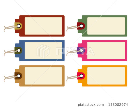 Simple tag illustration, frame, border, sticky note Simple tag illustration, frame, border, sticky note 138082974