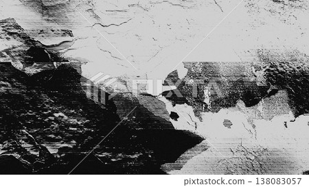 Glitch Texture and Scanline Distortion on Grunge Wall Glitch Texture and Scanline Distortion on Grunge Wall 138083057