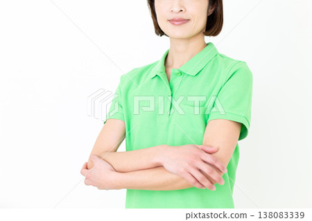 Middle-aged female certified care worker Middle-aged female certified care worker 138083339