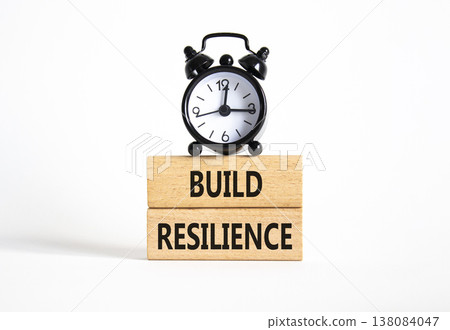 Build resilience symbol. Wooden blocks with words Build resilience. Beautiful white background with alarm clock. Business and Build resilience concept. Copy space. Build resilience symbol. Wooden blocks with words Build resilience. Beautiful white background with alarm clock. Business and Build resilience concept. Copy space. 138084047