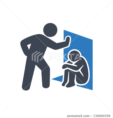 Isolation and Emotional Cornering Icon 138084599