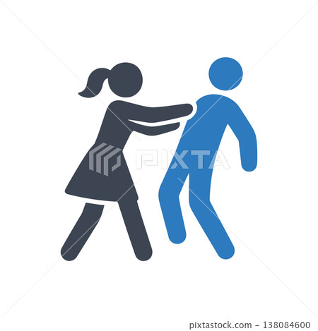 Physical Displacement and Pushing Icon 138084600