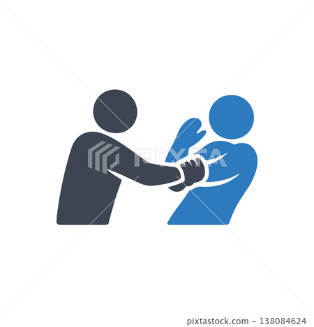 Physical Restraint and Assault Icon Physical Restraint and Assault Icon 138084624