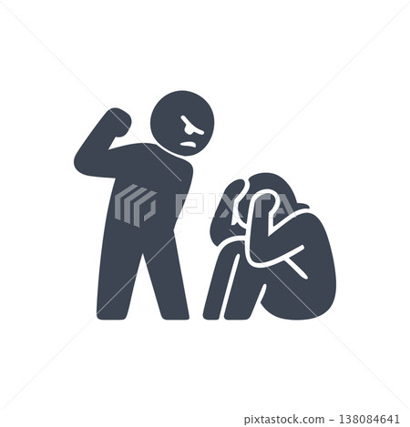 Threat of Physical Violence Icon Threat of Physical Violence Icon 138084641