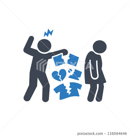 Destructive Emotional Outburst Icon 138084646