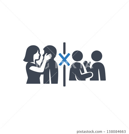 Isolation and Relationship Control Icon Isolation and Relationship Control Icon 138084663