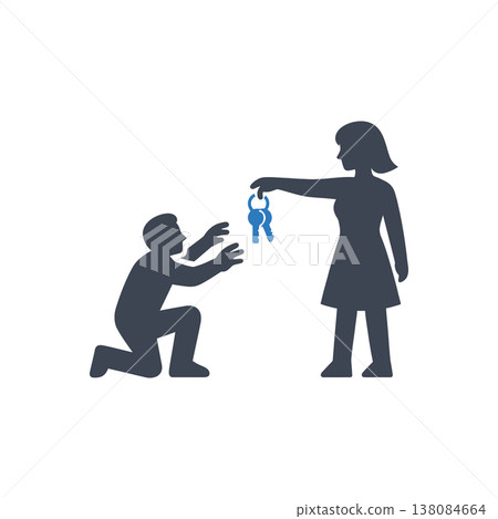 Economic Dependency and Withholding Icon Economic Dependency and Withholding Icon 138084664