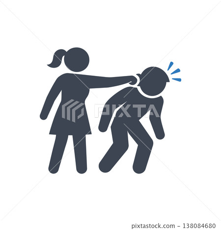 Physical Assault and Violence Icon Physical Assault and Violence Icon 138084680