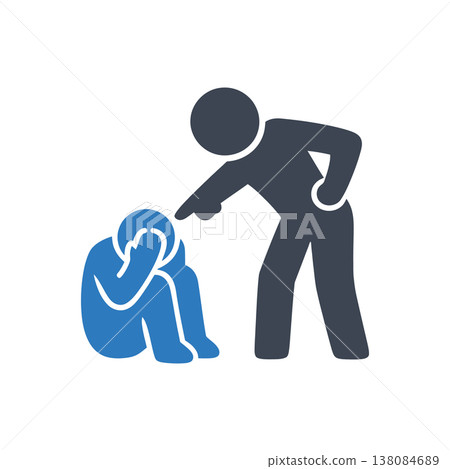 Verbal Shaming and Victimization Icon Verbal Shaming and Victimization Icon 138084689