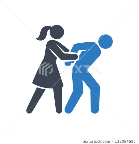 Physical Restraint and Abduction Icon Physical Restraint and Abduction Icon 138084695