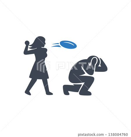 Projectile Object Aggression Icon Projectile Object Aggression Icon 138084760