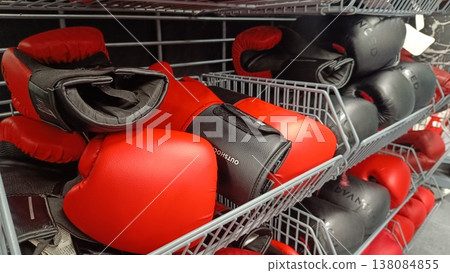 Noida , india - picture of boxing gloves DLF mall in noida sec -18 march 15 2026 Noida , india - picture of boxing gloves DLF mall in noida sec -18 march 15 2026 138084855