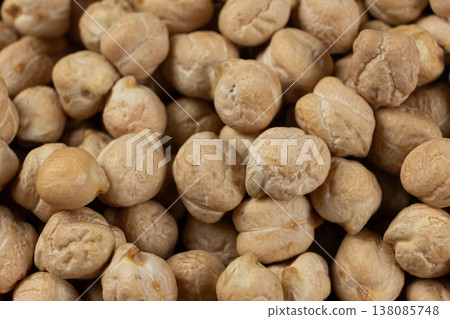 Macro texture of organic raw chickpea seeds. Macro texture of organic raw chickpea seeds. 138085748