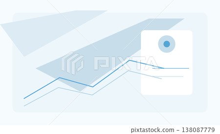 Minimal abstract dashboard interface with diagonal chart lines soft blue panels and clean modern layout for analytics presentation background design Minimal abstract dashboard interface with diagonal chart lines soft blue panels and clean modern layout for analytics presentation background design 138087779