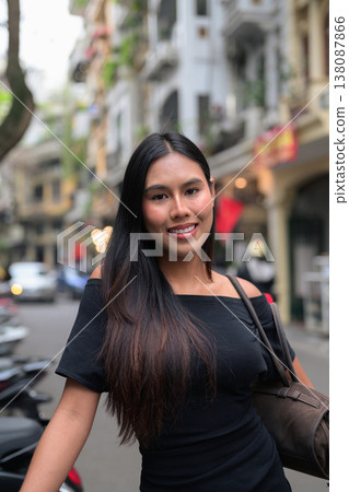 Young Thai Woman Portrait in Hanoi Old Quarter Vietnam Young Thai Woman Portrait in Hanoi Old Quarter Vietnam 138087866