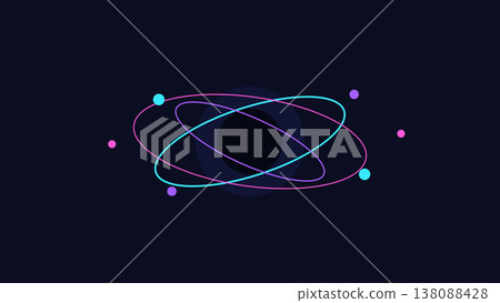 Orbital neon technology background with rotating rings, signal satellites and elegant cosmic cyber layout for advanced digital platforms Orbital neon technology background with rotating rings, signal satellites and elegant cosmic cyber layout for advanced digital platforms 138088428