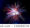 Sumida River Fireworks Festival: Vibrant, large-flowered fireworks light up the night sky. 138088536