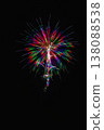 Colorful fireworks from the Tsuchiura National Fireworks Competition, one of Japan's three major fireworks festivals, with a night sky background (vertical composition). 138088538