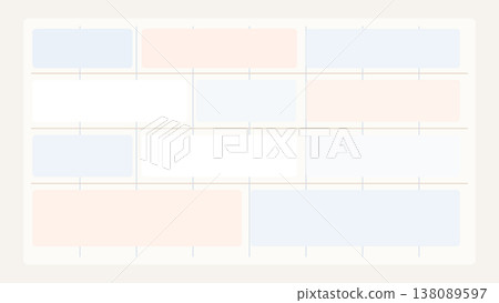 Structured grid system UI background with balanced columns, modular sections, and clean horizontal rhythm for modern interface layouts and screens web Structured grid system UI background with balanced columns, modular sections, and clean horizontal rhythm for modern interface layouts and screens web 138089597