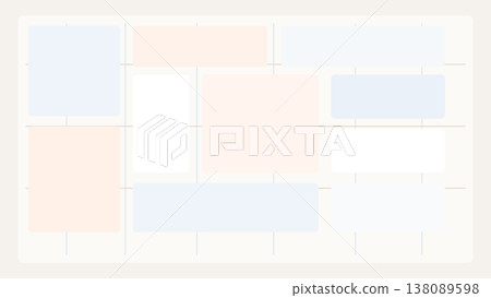 Broken grid system UI background with offset modules, uneven divisions, and dynamic spatial balance for contemporary digital interface design UI today Broken grid system UI background with offset modules, uneven divisions, and dynamic spatial balance for contemporary digital interface design UI today 138089598