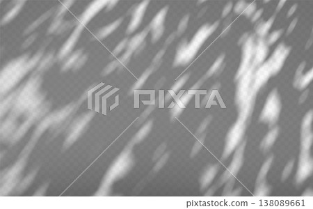 Dappled abstract light shadow overlay on a transparent background. Dappled abstract light shadow overlay on a transparent background. 138089661