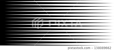 Lattice line horizontal gradient pattern with stripe. Monochromatic halftone background with stripe fade effect 138089662
