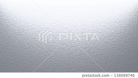 Frosted glass surface with silver ice pattern background. Gradient glossy rough material effect. 138089746