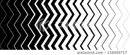 Zig Zag line gradient monochrome transition background. Fade thick and thin vertical ripple pattern texture. Zig Zag line gradient monochrome transition background. Fade thick and thin vertical ripple pattern texture. 138089757
