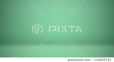 Green limbo with soft gradient background. Blurred backdrop with empty space for showcasing a product Green limbo with soft gradient background. Blurred backdrop with empty space for showcasing a product 138089781