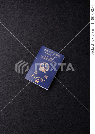 A Hong Kong passport, a document for travel, leisure, and work. A Hong Kong passport A Hong Kong passport, a document for travel, leisure, and work. A Hong Kong passport 138089885