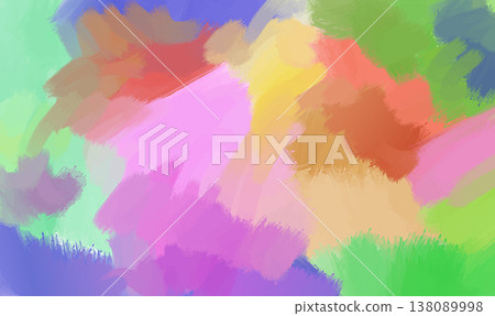 Abstract hand drawn colorful watercolor background 138089998