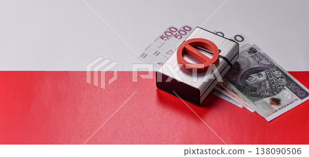 A metal cigarette box with a no smoking sign depicts a harmful habit. A cigarette box 138090506