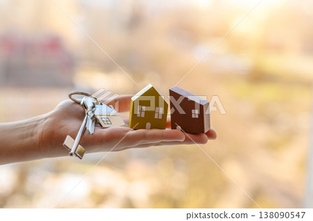 Real estate, a house or building for rent, purchase, or sale, concept. Real estate Real estate, a house or building for rent, purchase, or sale, concept. Real estate 138090547