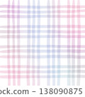 Pink Purple Gradient Plaid Gingham Madras Check Hand Drawn Background Pattern Overlay 138090875
