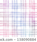 Pink Purple Gradient Plaid Gingham Madras Check Hand Drawn Background Pattern Overlay 138090884