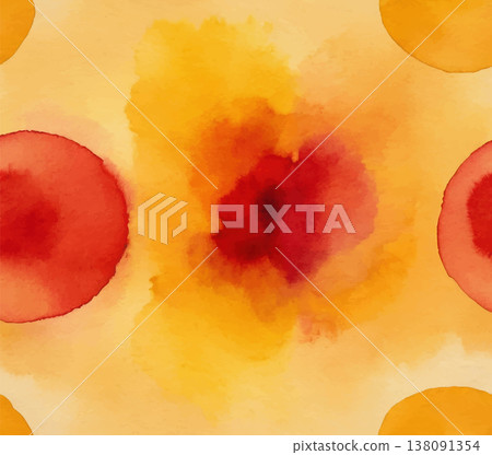 Abstract Watercolor Texture in Warm Colors. Abstract Watercolor Texture in Warm Colors. 138091354