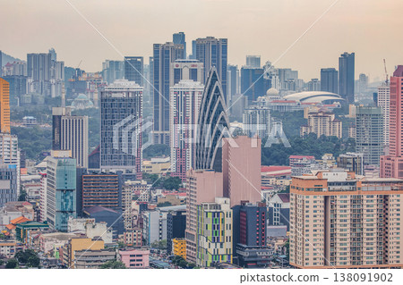 Kuala Lumpur skyline with modern architecture view 138091902