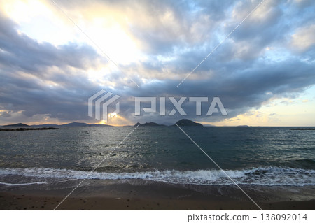 Seaside town of Turgutreis and spectacular sunsets. Seaside town of Turgutreis and spectacular sunsets. 138092014