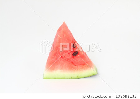 Watermelon slice isolated on white background with clipping path. Watermelon slice isolated on white background with clipping path. 138092132