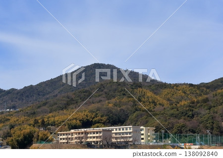 Takedayama Mountain and Hiroshima Municipal Gion Junior High School (Asaminami Ward, Hiroshima City) 138092840