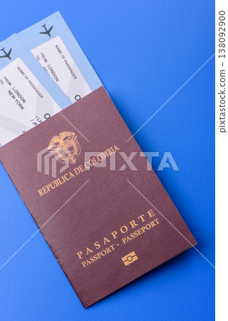 Colombia passport, visa for international travel and vacation. Colombian passport Colombia passport, visa for international travel and vacation. Colombian passport 138092900