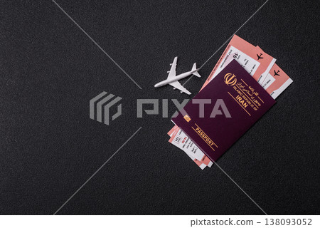 Iranian passport for travelling, flying and doing business. Iran document, id Iranian passport for travelling, flying and doing business. Iran document, id 138093052