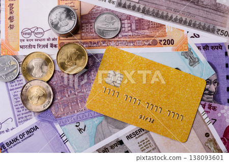 A credit card for contactless cashless payments via a terminal or online. A credit card 138093601
