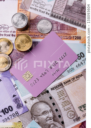 A credit card for contactless cashless payments via a terminal or online. A credit card A credit card for contactless cashless payments via a terminal or online. A credit card 138093604