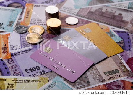A credit card for contactless cashless payments via a terminal or online. A credit card A credit card for contactless cashless payments via a terminal or online. A credit card 138093611