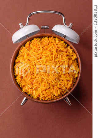 Kabsa or haneeth, an Arabic dish with rice and chicken, salt, and spices. Kabsa or haneeth Kabsa or haneeth, an Arabic dish with rice and chicken, salt, and spices. Kabsa or haneeth 138093812