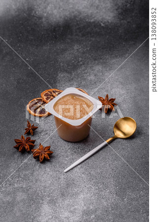 Apple sweet sauce, baby food, canned ingredient for desserts. Apple sauce Apple sweet sauce, baby food, canned ingredient for desserts. Apple sauce 138093852